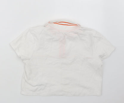 Womens UK Size XS FB Sister White Cropped T-Shirt