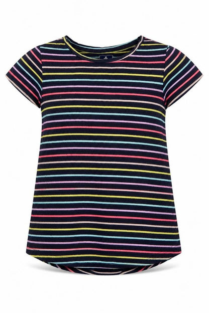 Gap Girls Blue Striped  Basic T-Shirt Size 5 Years