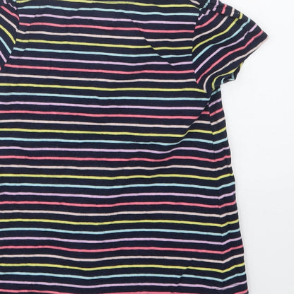 Gap Girls Blue Striped  Basic T-Shirt Size 5 Years