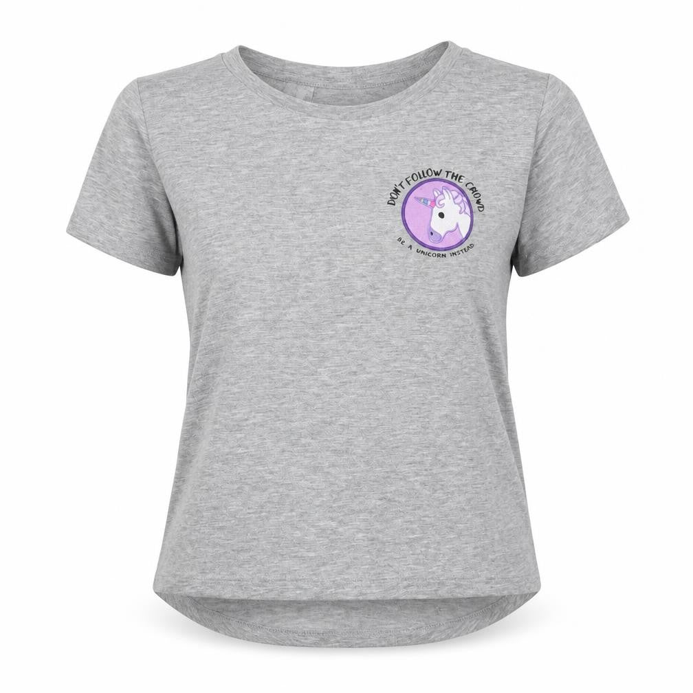 Womens UK Size 14 Bravado Grey Basic T-Shirt