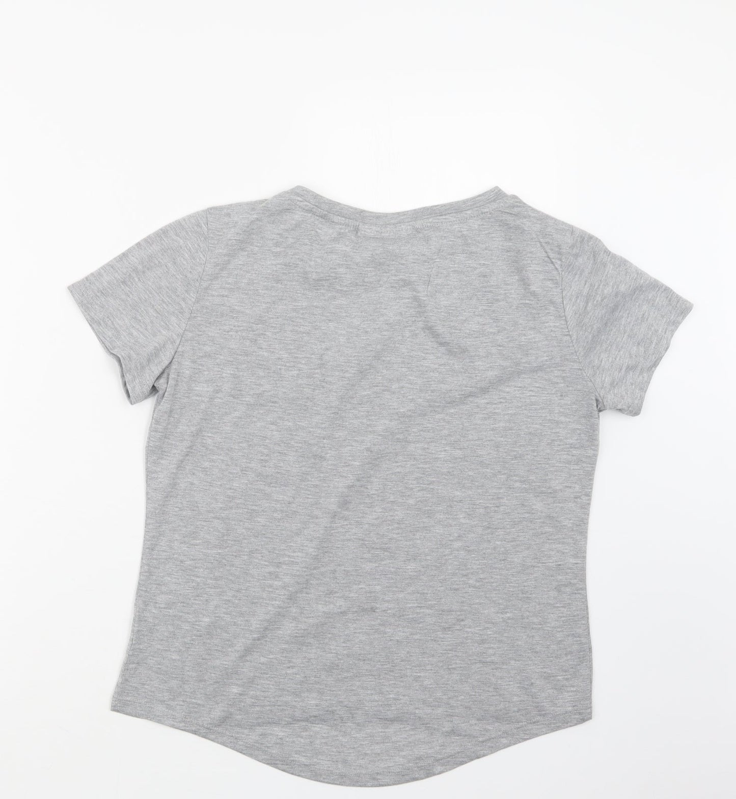 Womens UK Size 14 Bravado Grey Basic T-Shirt