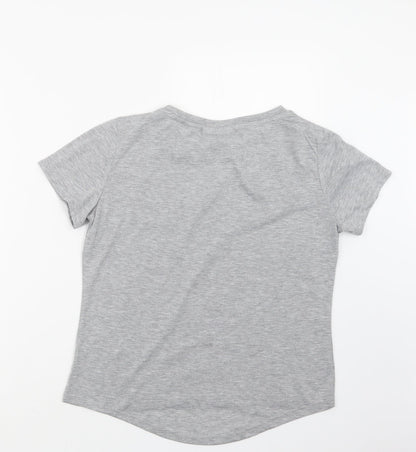 Womens UK Size 14 Bravado Grey Basic T-Shirt