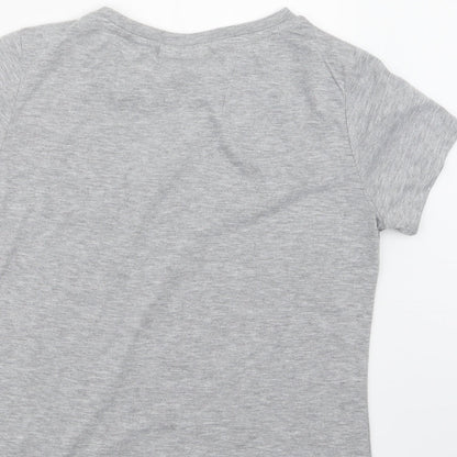 Womens UK Size 14 Bravado Grey Basic T-Shirt