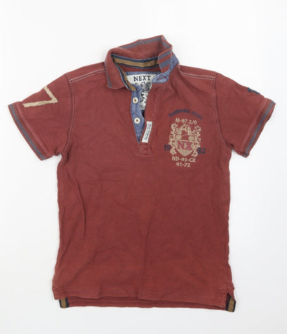 NEXT Boys Brown   Basic Polo Size 9 Years