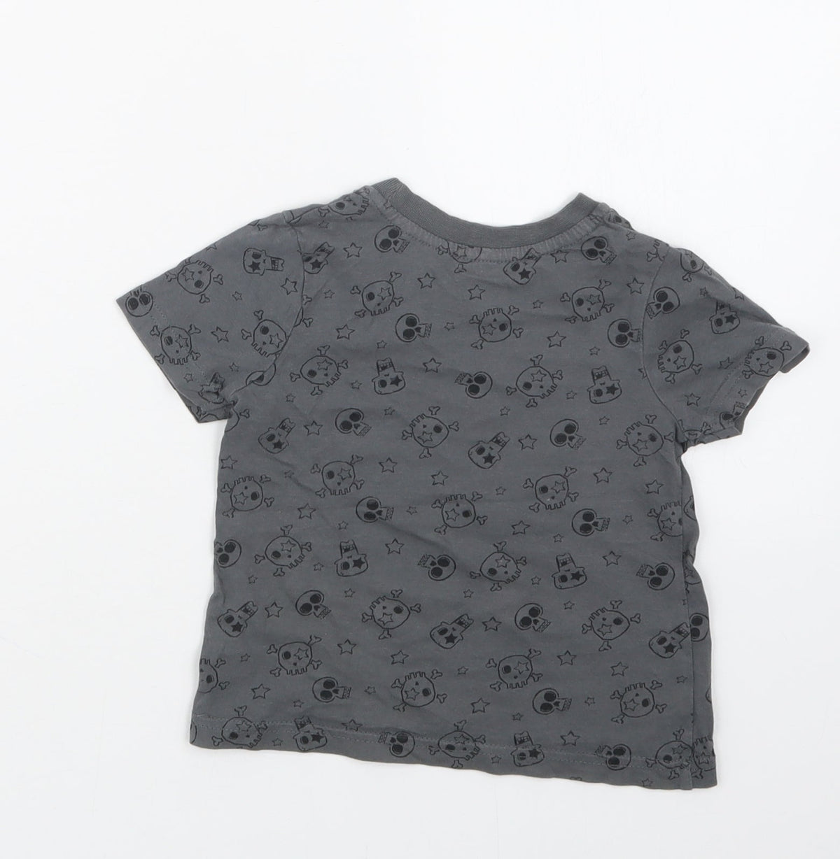 George Boys Grey Geometric  Basic T-Shirt Size 12-18 Months