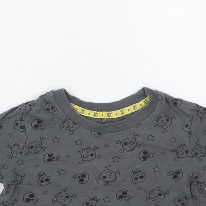 George Boys Grey Geometric  Basic T-Shirt Size 12-18 Months