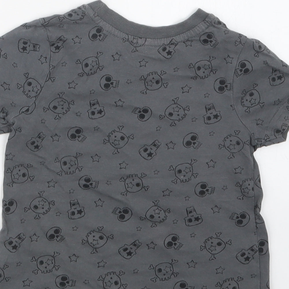 George Boys Grey Geometric  Basic T-Shirt Size 12-18 Months