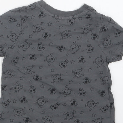 George Boys Grey Geometric  Basic T-Shirt Size 12-18 Months