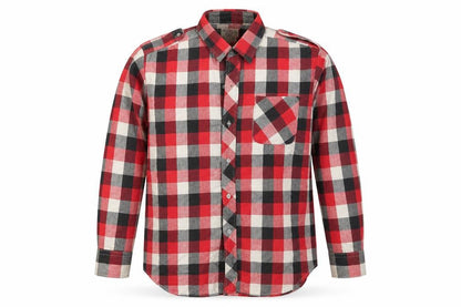 Mens UK Size XL Friendship Red  Button-Up Long Sleeve Casual Shirt