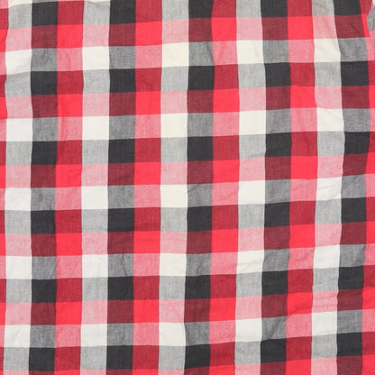 Mens UK Size XL Friendship Red  Button-Up Long Sleeve Casual Shirt
