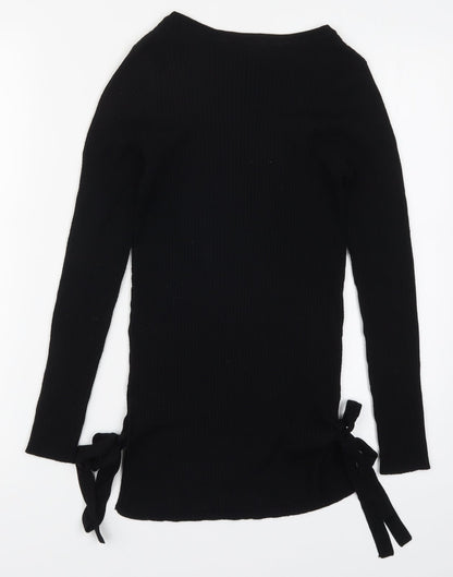 F&F Womens Black  Knit Pullover Jumper Size 10