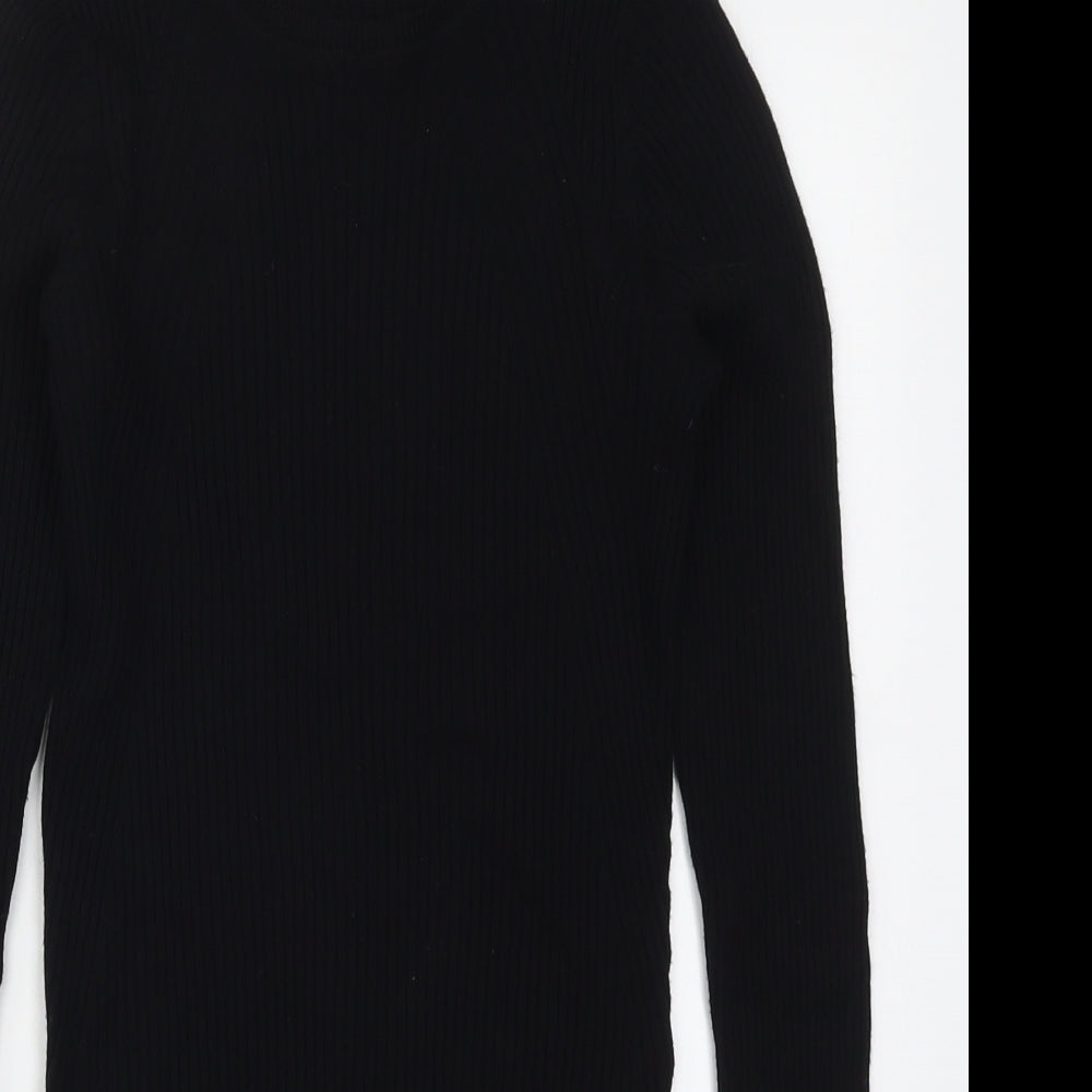 F&F Womens Black  Knit Pullover Jumper Size 10