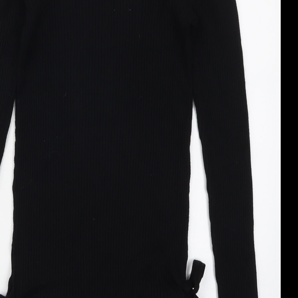 F&F Womens Black  Knit Pullover Jumper Size 10