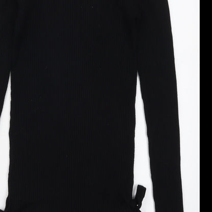 F&F Womens Black  Knit Pullover Jumper Size 10