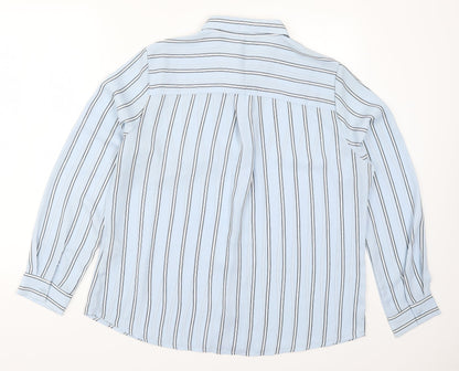 Womens UK Size 16 New Look Blue Basic Button-Up