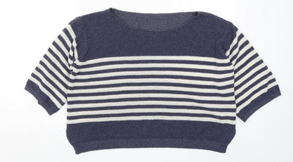 Womens UK Size S Preworn Blue Pullover Jumper