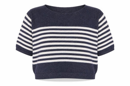Womens UK Size S Preworn Blue Pullover Jumper