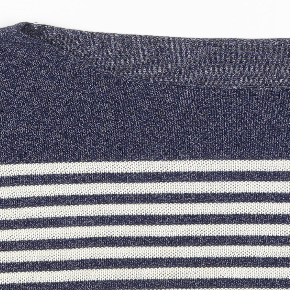 Womens UK Size S Preworn Blue Pullover Jumper