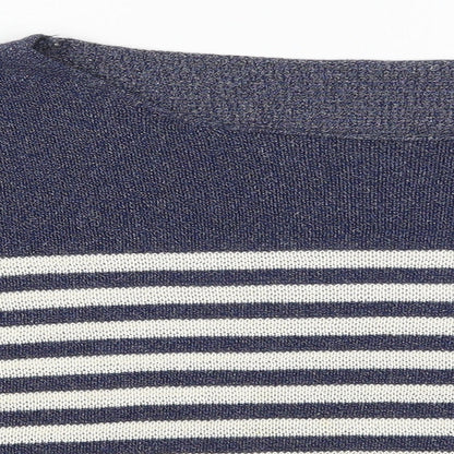 Womens UK Size S Preworn Blue Pullover Jumper