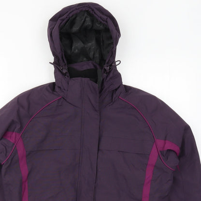 Womens UK Size 8 Parallel Purple Windbreaker Coat