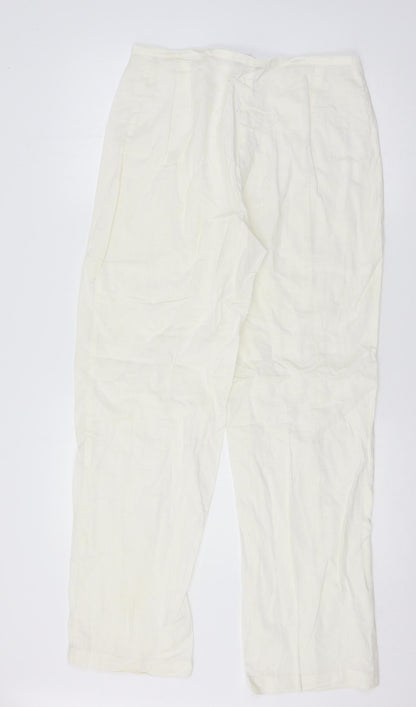 Roberto Naldi Womens Ivory   Trousers  Size 14 L29 in