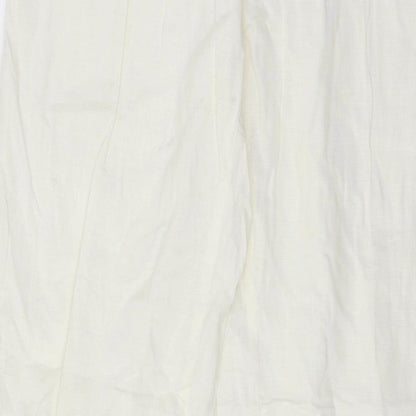 Roberto Naldi Womens Ivory   Trousers  Size 14 L29 in