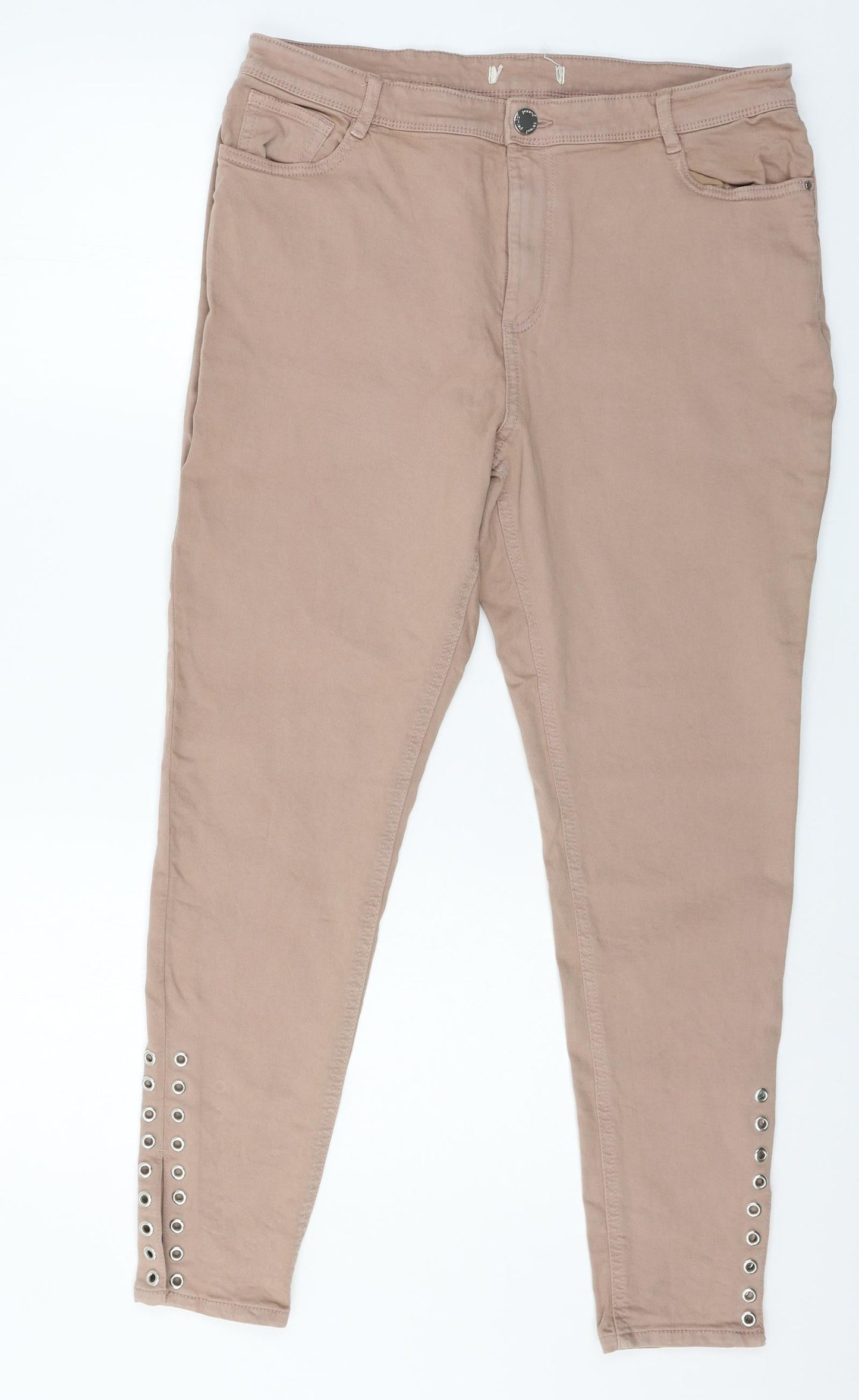 Per Una Womens Pink  Denim Skinny Jeans Size 36 in L27 in