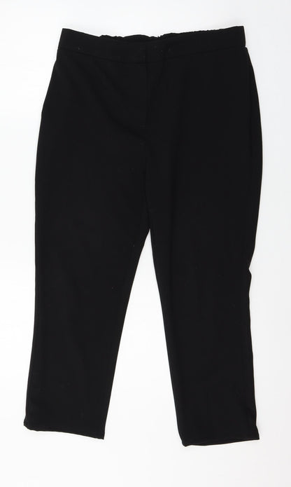Womens UK Size 14 Together Regular Fit  Black Trousers