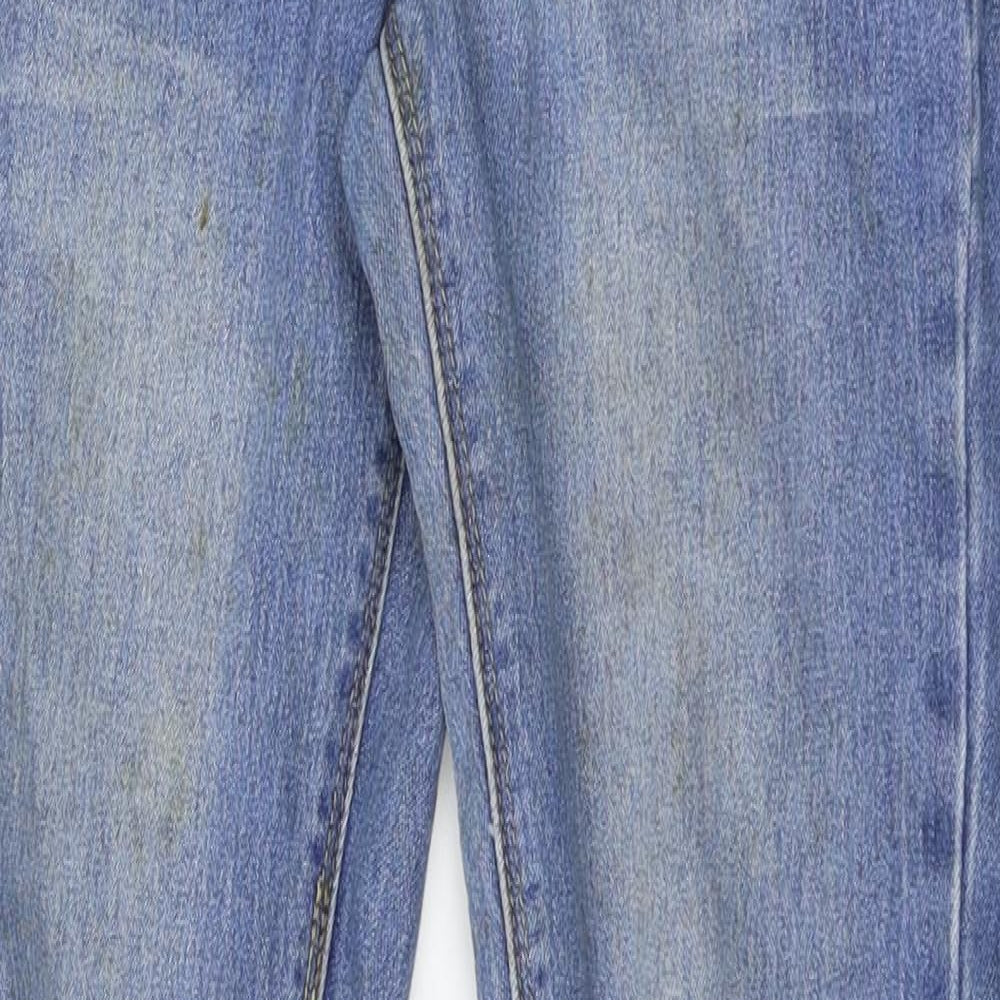 Boohoo Womens Blue  Denim Skinny Jeans Size 8 L28 in