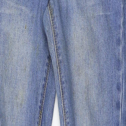 Boohoo Womens Blue  Denim Skinny Jeans Size 8 L28 in