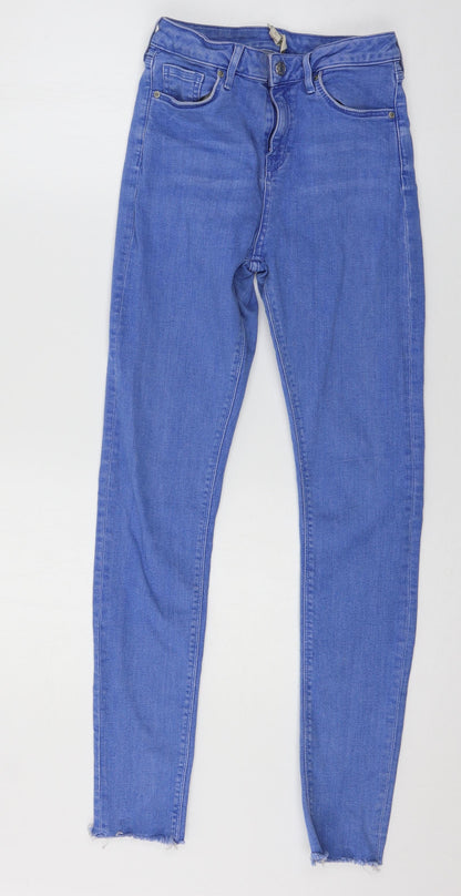 Topshop Womens Blue  Denim Skinny Jeans Size 28 in L34 in