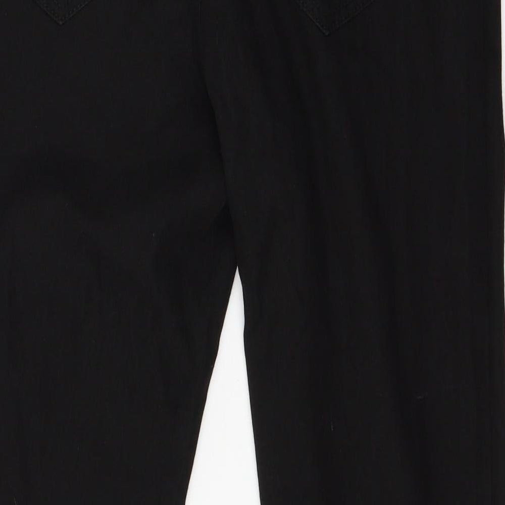 Denim & Co. Womens Black  Denim Skinny Jeans Size 12 L27 in