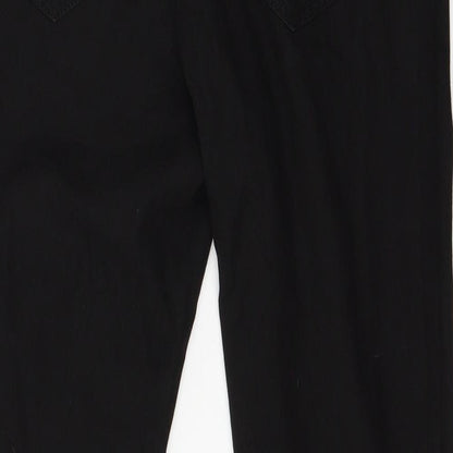 Denim & Co. Womens Black  Denim Skinny Jeans Size 12 L27 in