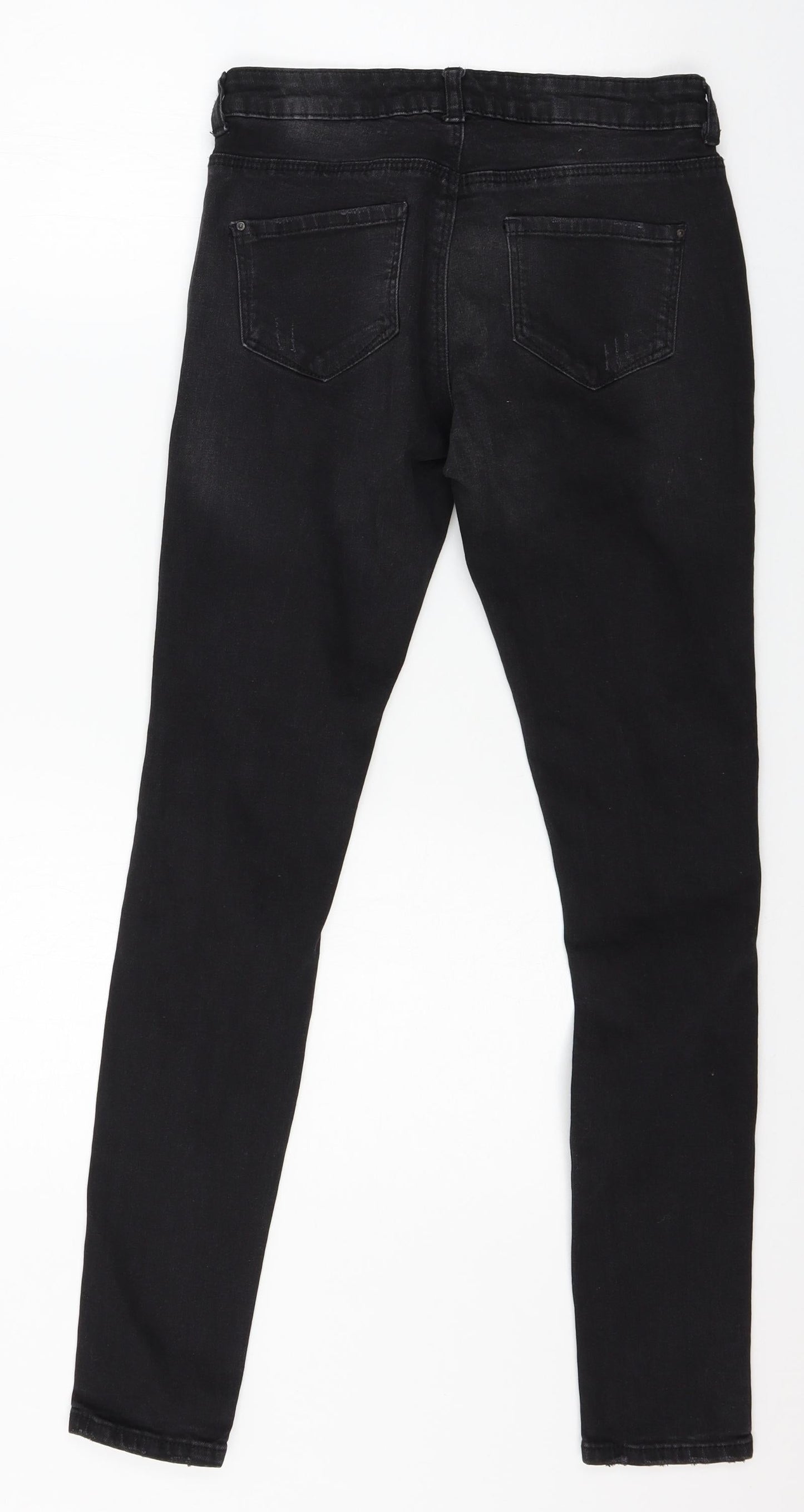 Denim & Co. Womens Black  Denim Skinny Jeans Size 8 L29 in