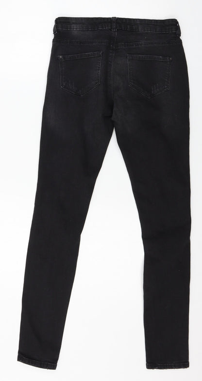 Denim & Co. Womens Black  Denim Skinny Jeans Size 8 L29 in