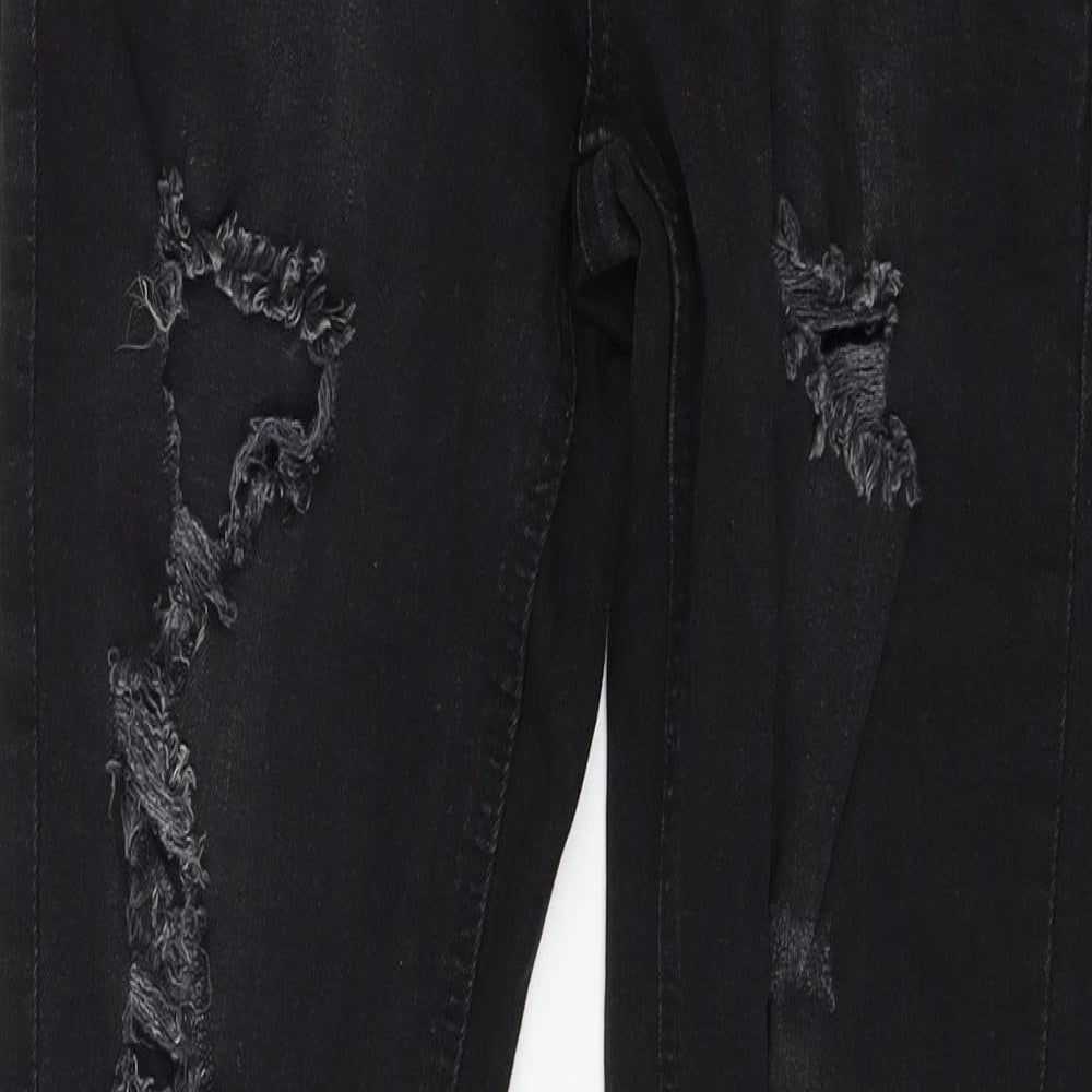 Denim & Co. Womens Black  Denim Skinny Jeans Size 8 L29 in