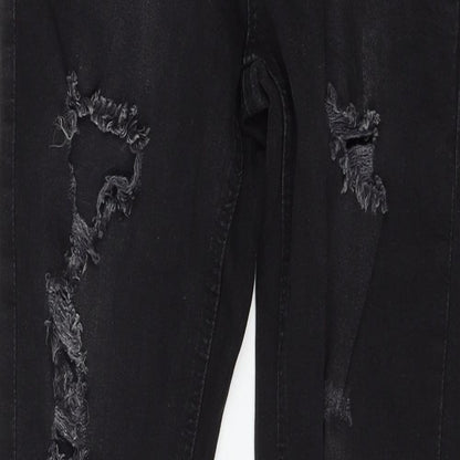 Denim & Co. Womens Black  Denim Skinny Jeans Size 8 L29 in