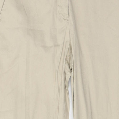 Womens UK Size 10 Kiabi Regular Fit  Beige Trousers