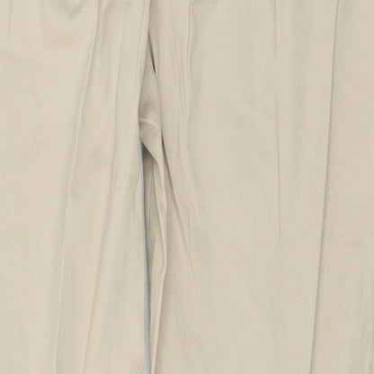 Womens UK Size 10 Kiabi Regular Fit  Beige Trousers
