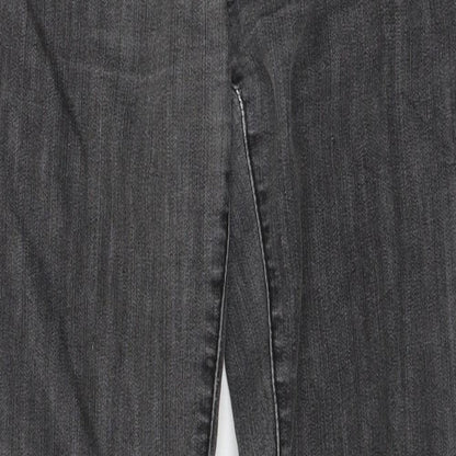 Womens UK Size 8 OKAY Regular Fit Skinny Grey Jeans