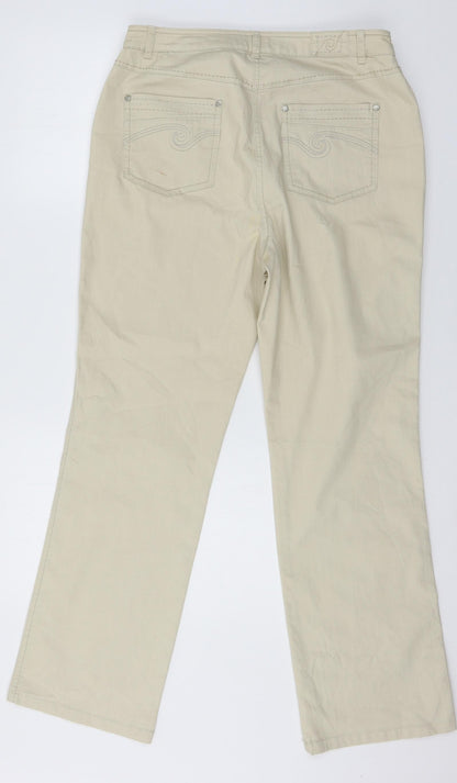 Fairfield Womens Beige  Denim Trousers  Size 12 L29 in