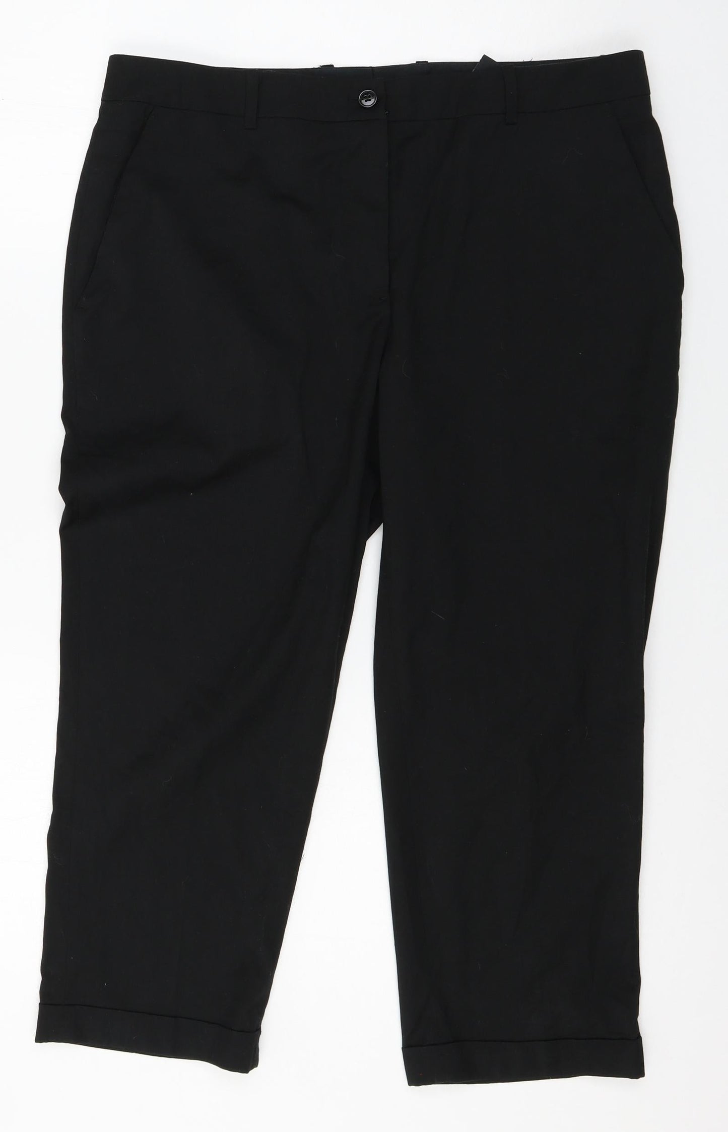 Womens UK Size 14 H&M Regular Fit  Black Trousers