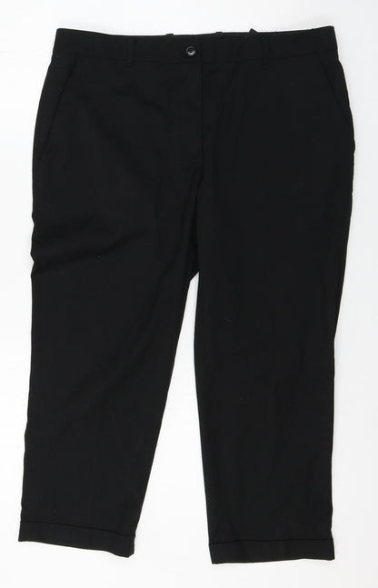 Womens UK Size 14 H&M Regular Fit  Black Trousers