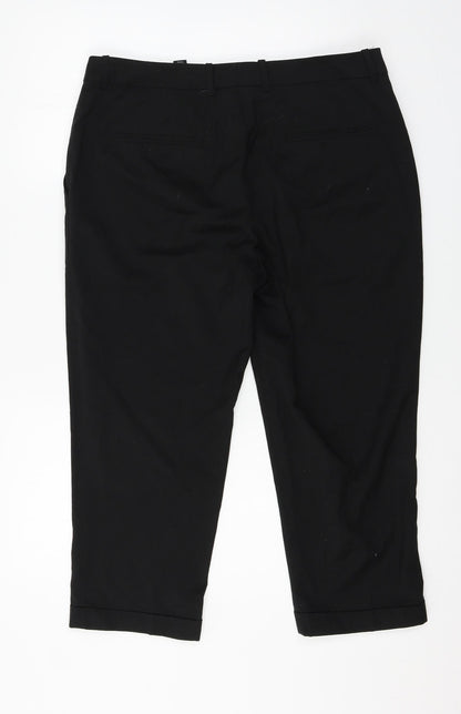 Womens UK Size 14 H&M Regular Fit  Black Trousers