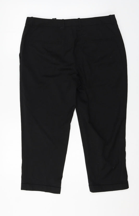 Womens UK Size 14 H&M Regular Fit  Black Trousers