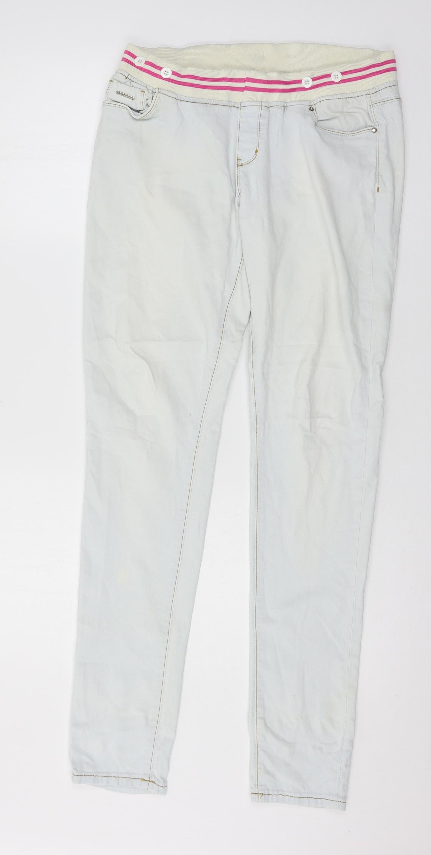 Daysie Womens Blue  Denim Skinny Jeans Size 14 L32 in