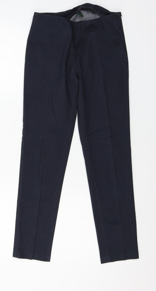 Womens UK Size 28 in Stile Benetton Regular Fit  Blue Trousers