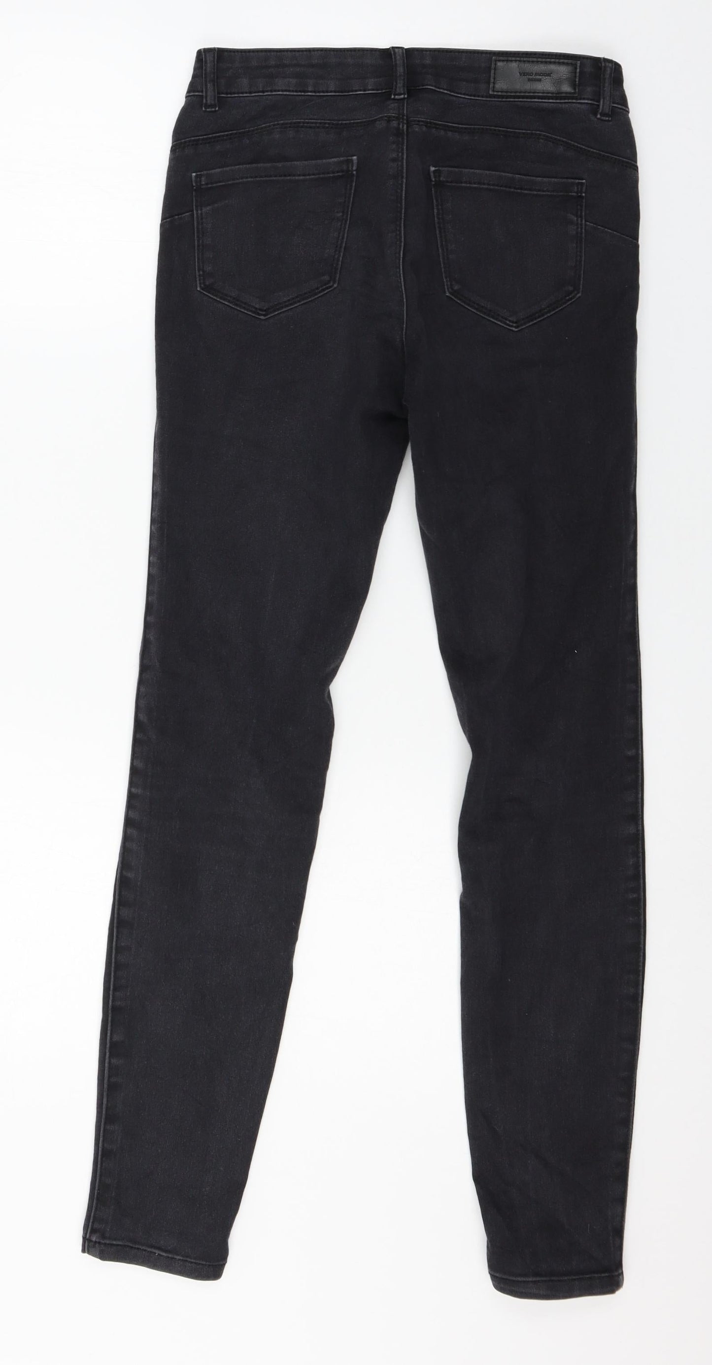 Womens UK Size XS VERO MODA Regular Fit Skinny Grey Jeans