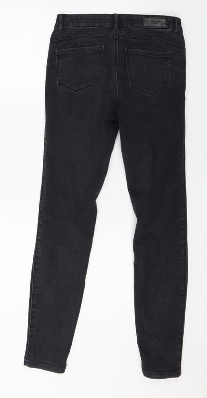 Womens UK Size XS VERO MODA Regular Fit Skinny Grey Jeans