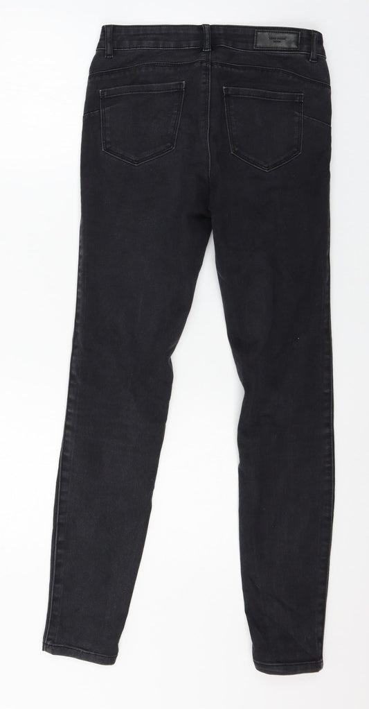 Womens UK Size XS VERO MODA Regular Fit Skinny Grey Jeans